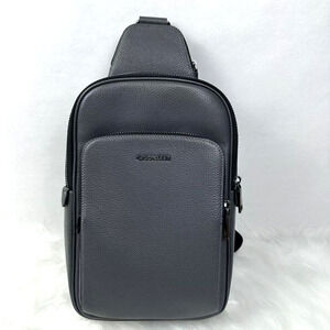 Coach Ethan Pack In Leather/Gunmetal/Graphite CQ669 NWT
